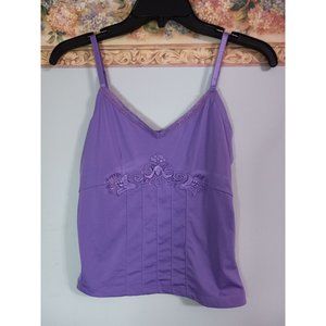 Latina Life XS Purple Satin 90s Y2K Stretch Casual Occasion Lingerie Top